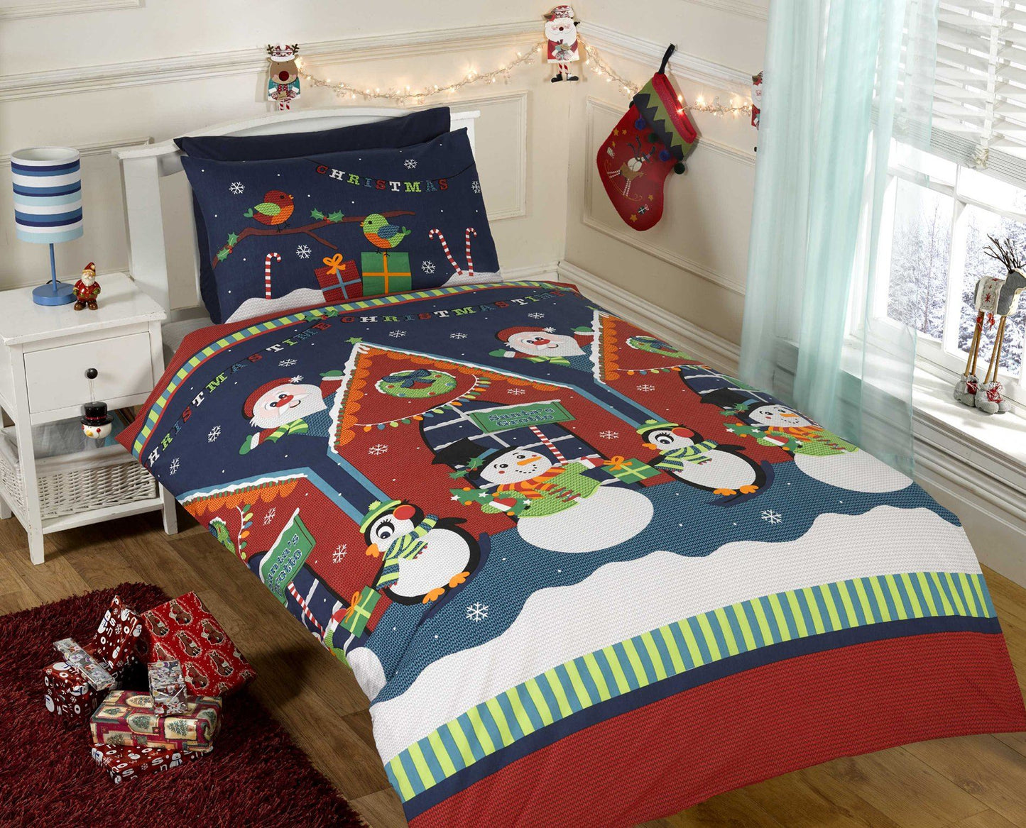 Santas Multi Grotto Duvet Set