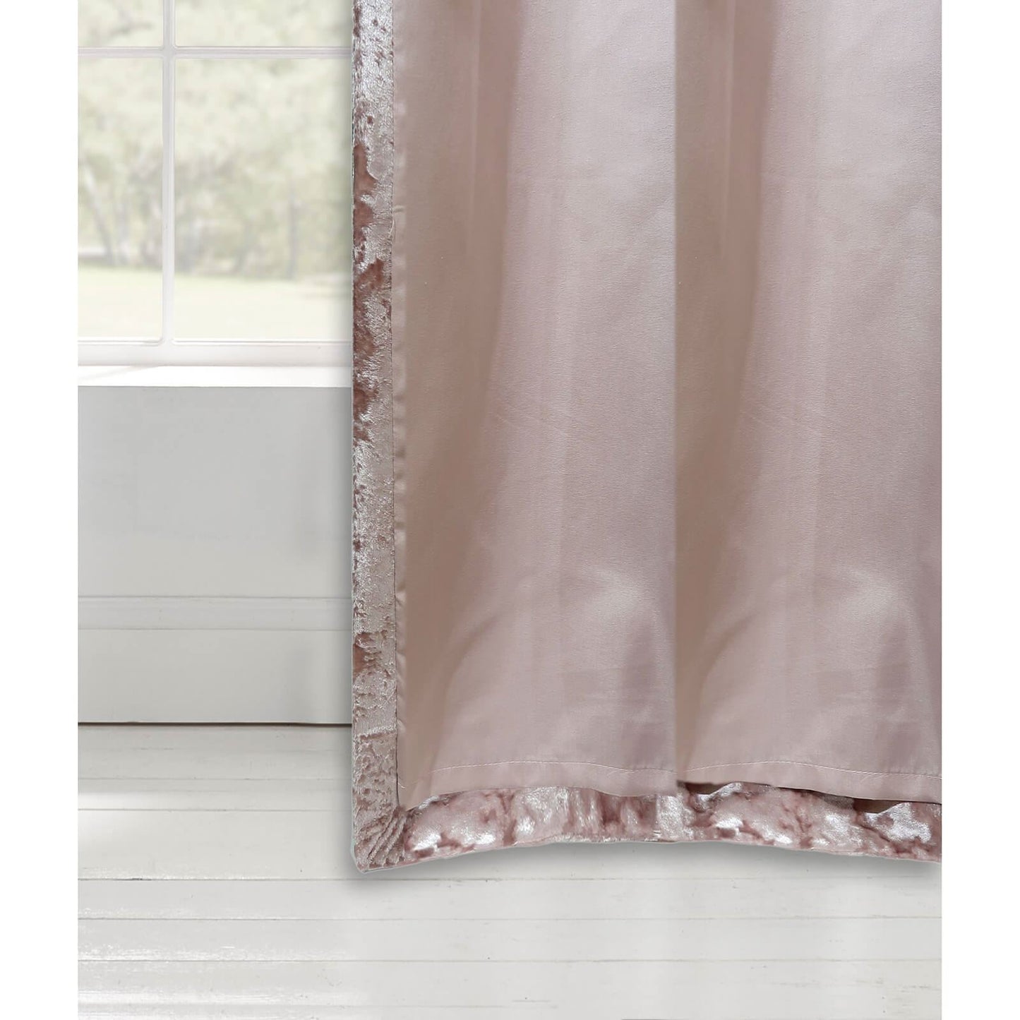 Crushed Blush Eyelet Curtains