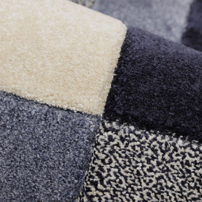 Newport Blocks Blue Blocks Rug