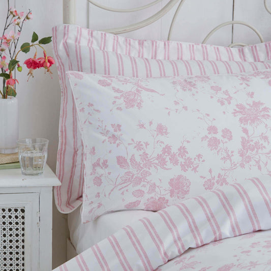 Amelie Pink Oxford Pillowcase