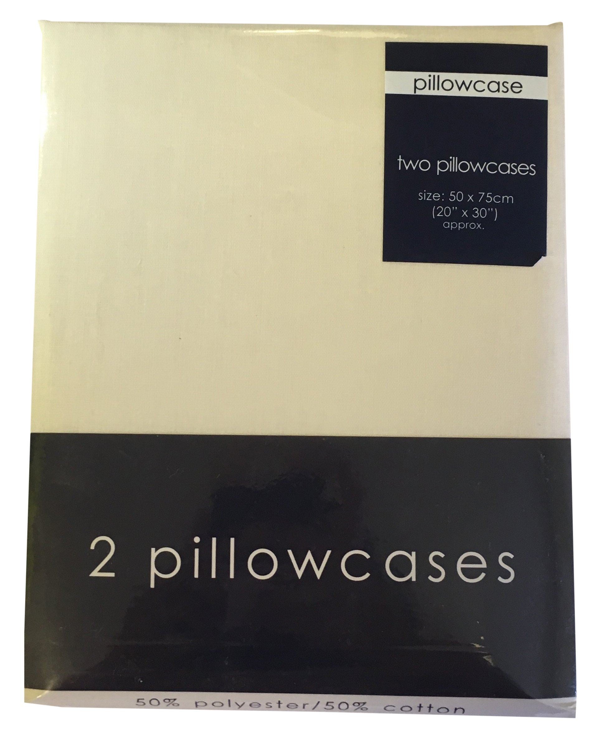 56P Cream Housewife Pillowcase Pair