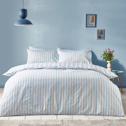 Sassy B Stripe Tease Blue Duvet Cover Set