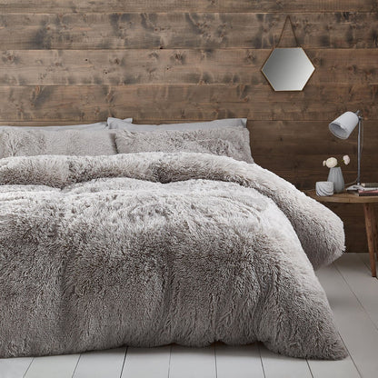 Cuddly Silver Duvet Set