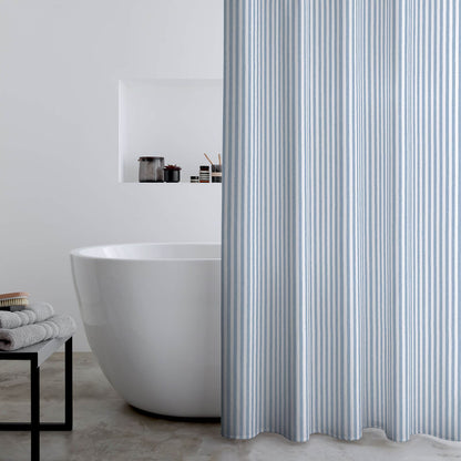 Timeless Stripe 180x180cm Shower Curtain Blue