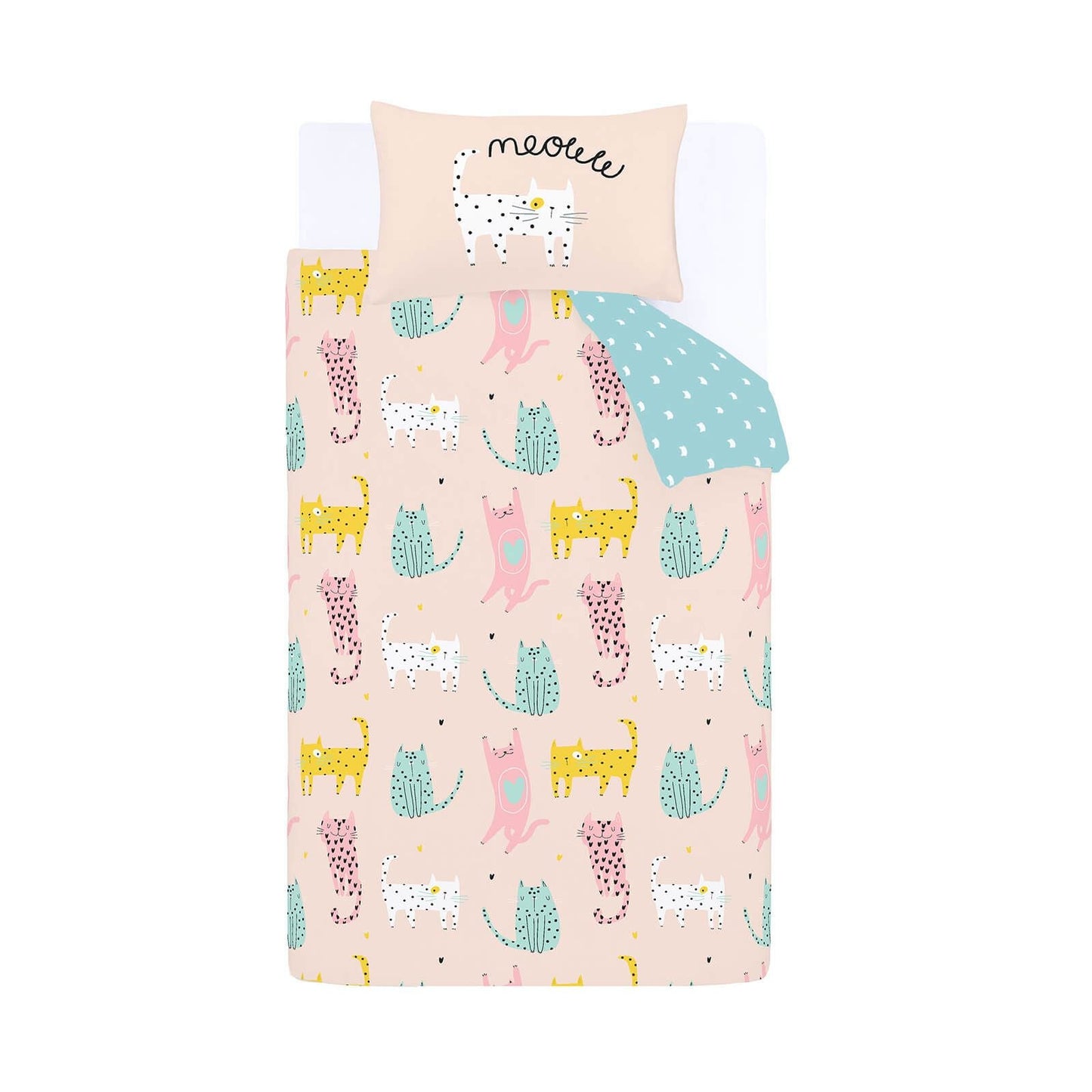 Cute Cats Pink Duvet Set