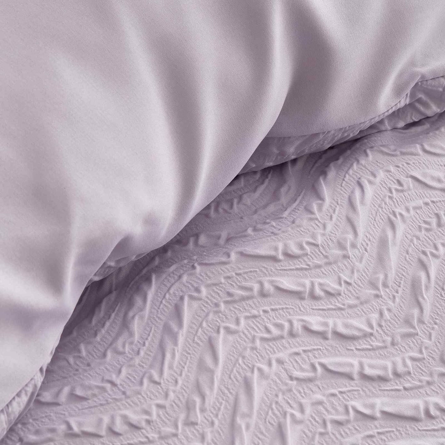 Heatset Wave Lilac Duvet Cover Set