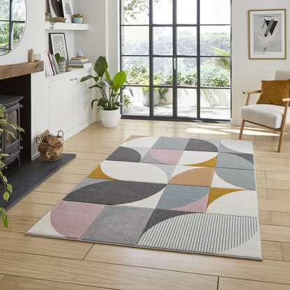 Matrix FE663 Multi / Grey Modern Rug