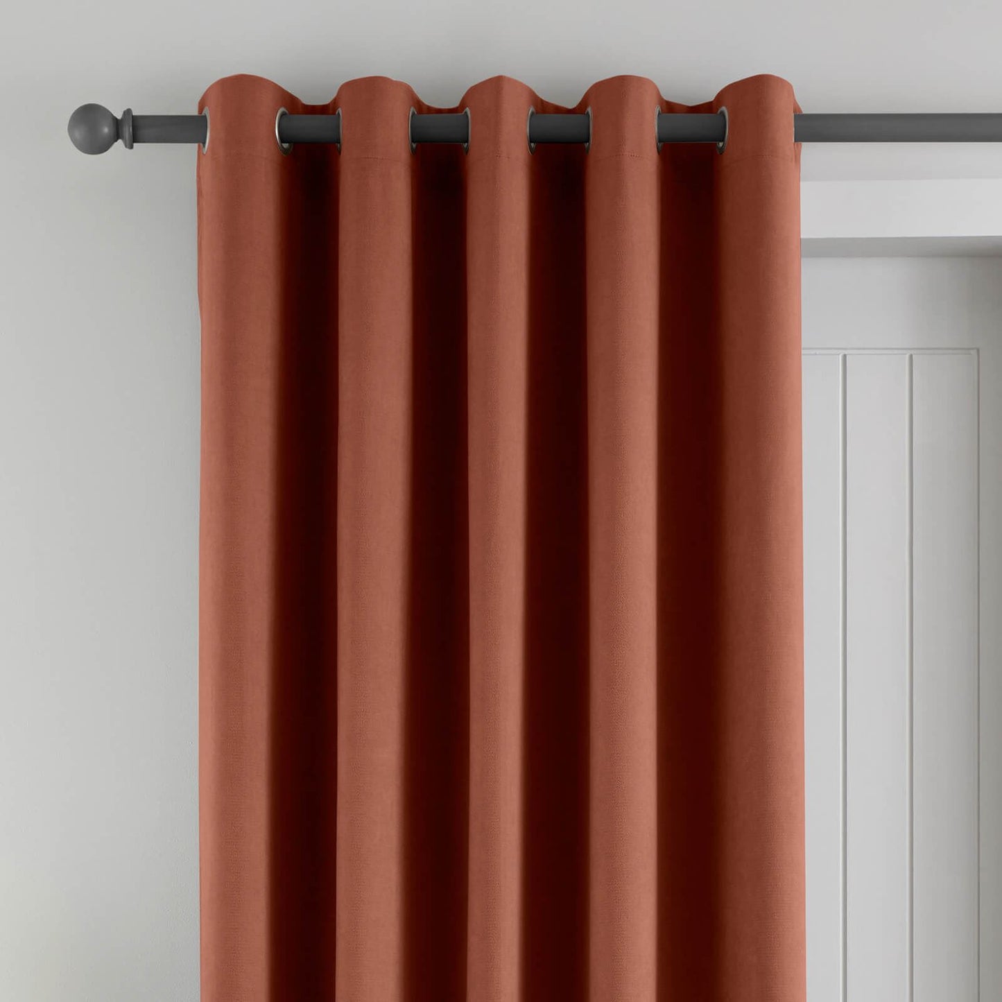 Wilson Velvet Blackout Thermal Terracotta Curtains Two Panels