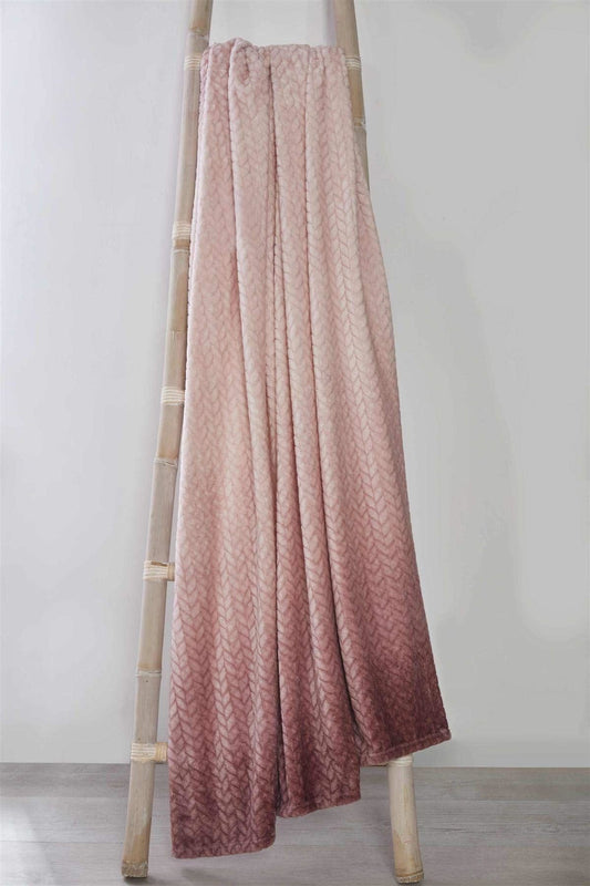 Ombre Velvet Blush Throw