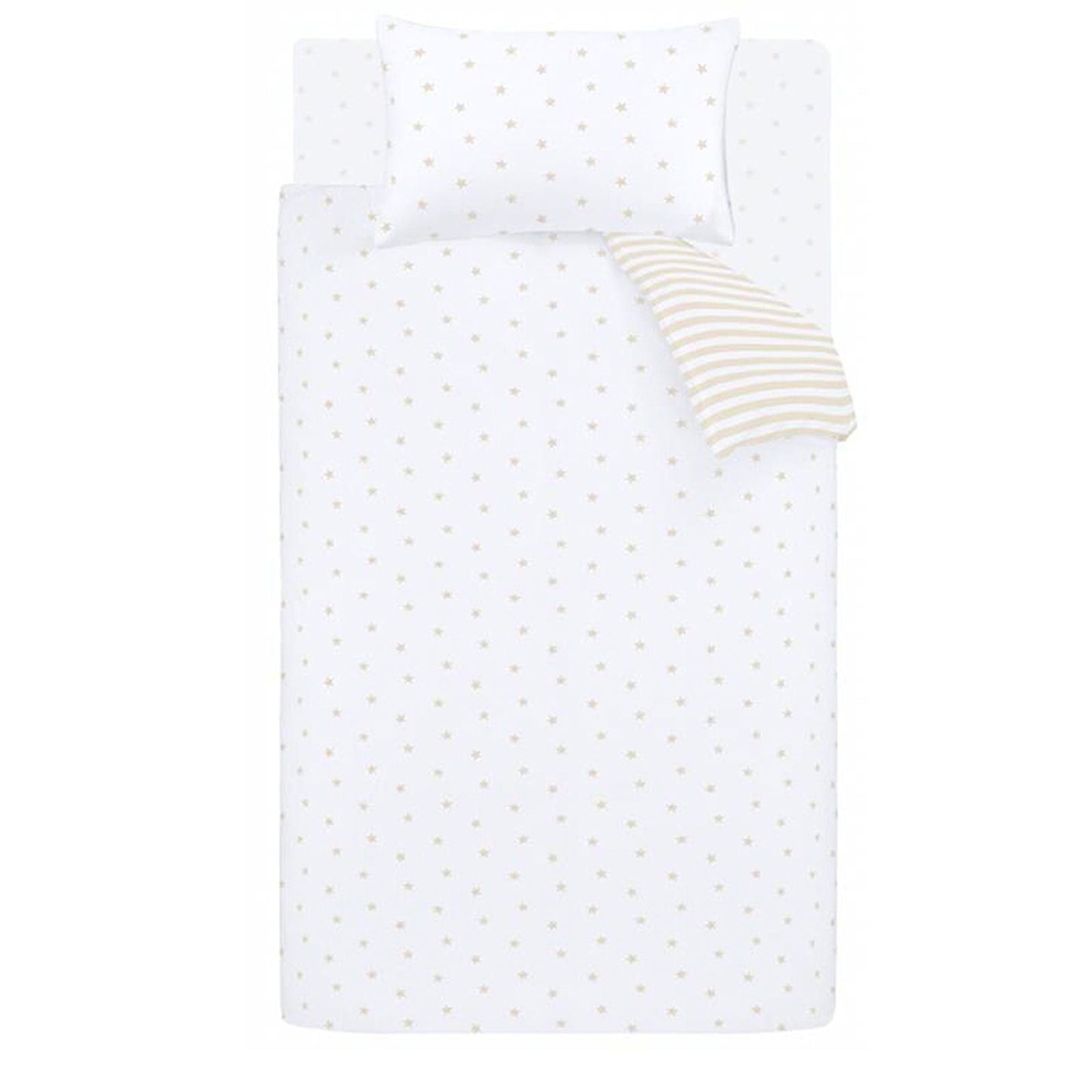 Bianca Mini Star & Stripes Natural Duvet Cover Set