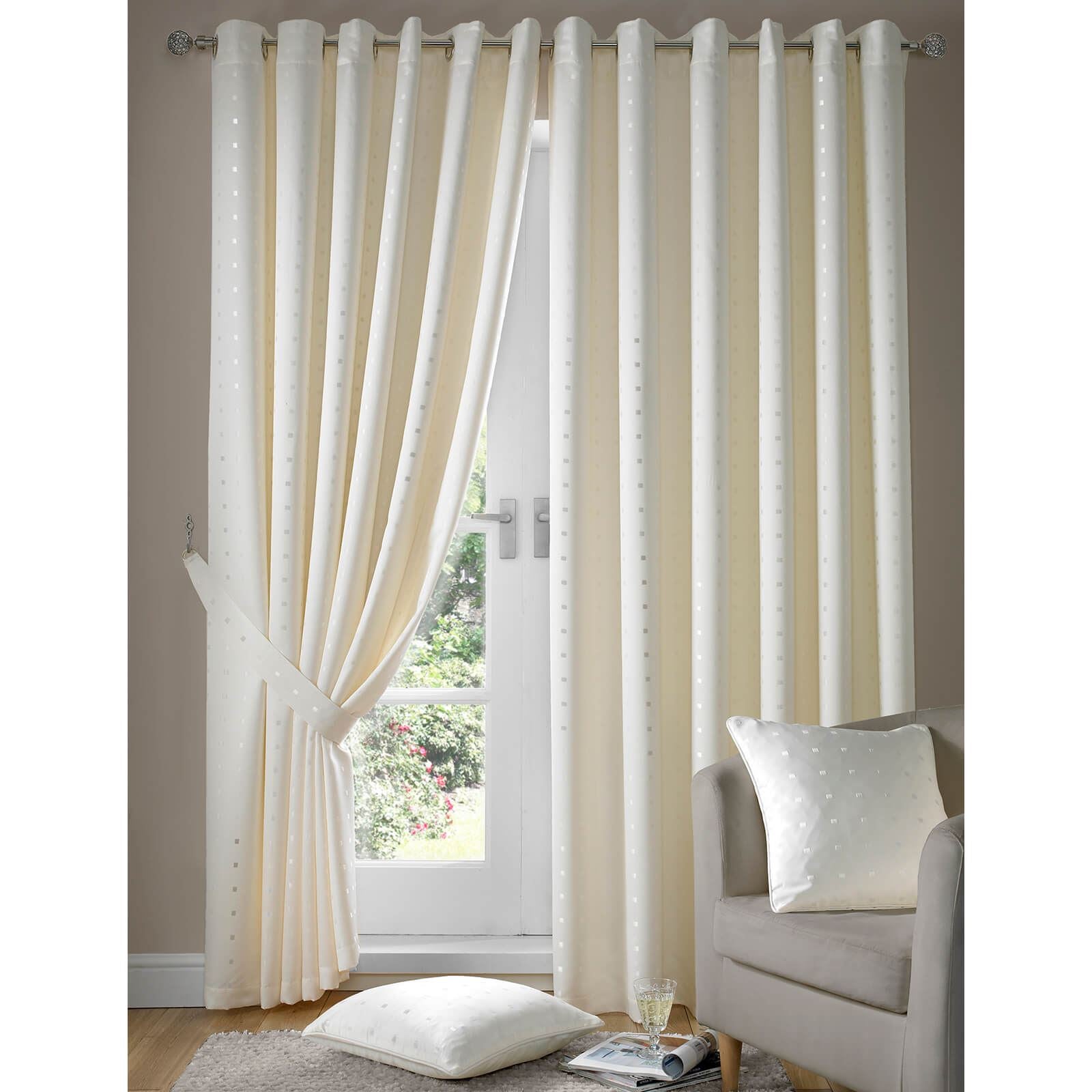 Madison Cream Eyelet Curtains