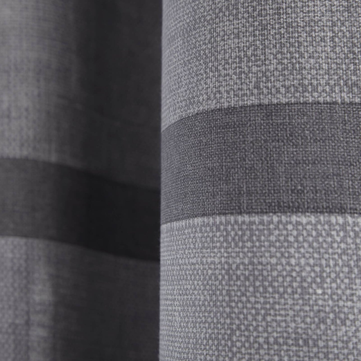 Melville Woven Texture Grey Eyelet Curtains