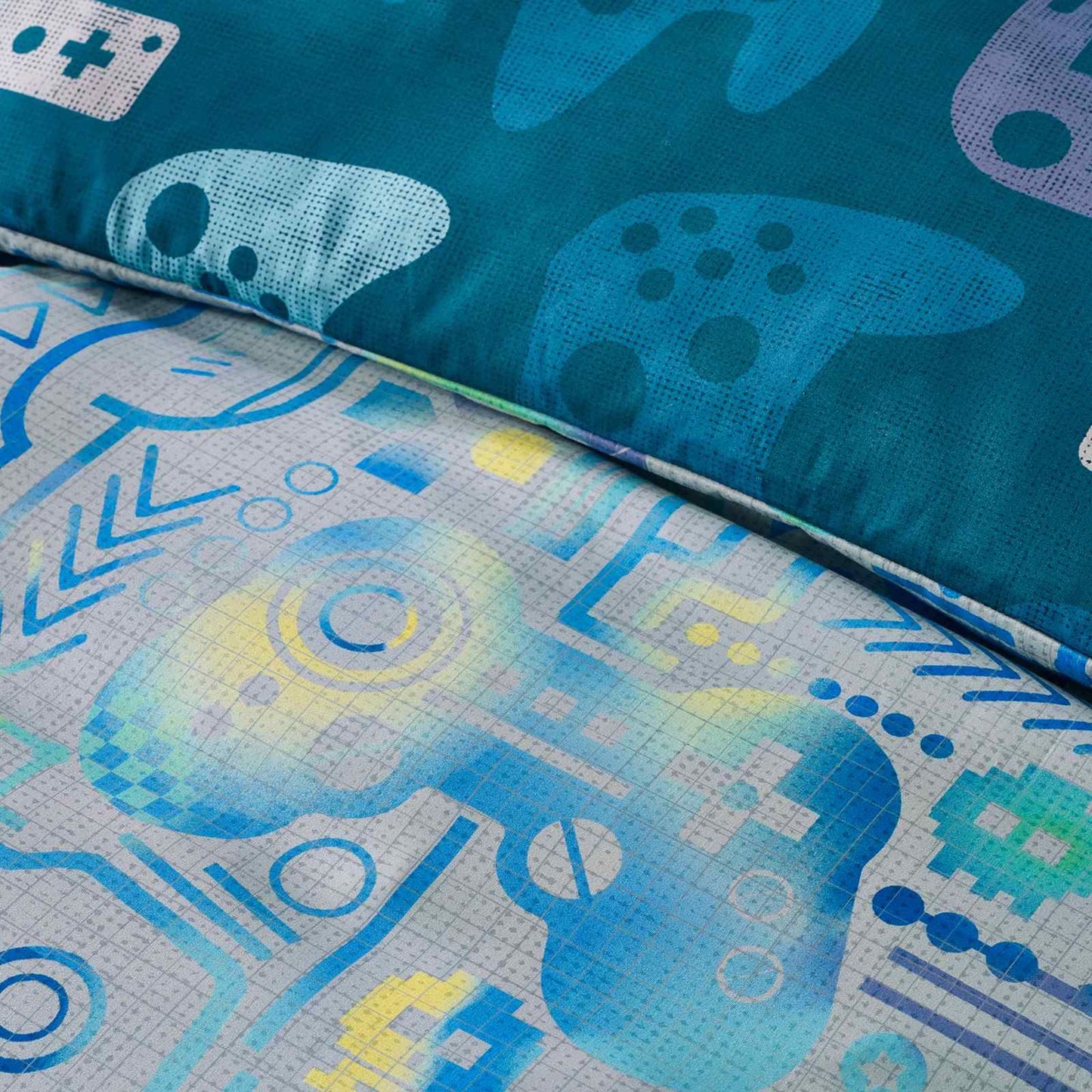 Gamer Grey Duvet Cover Set