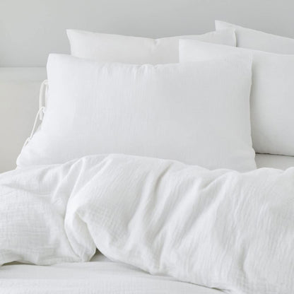 Afra Muslin White Duvet Set