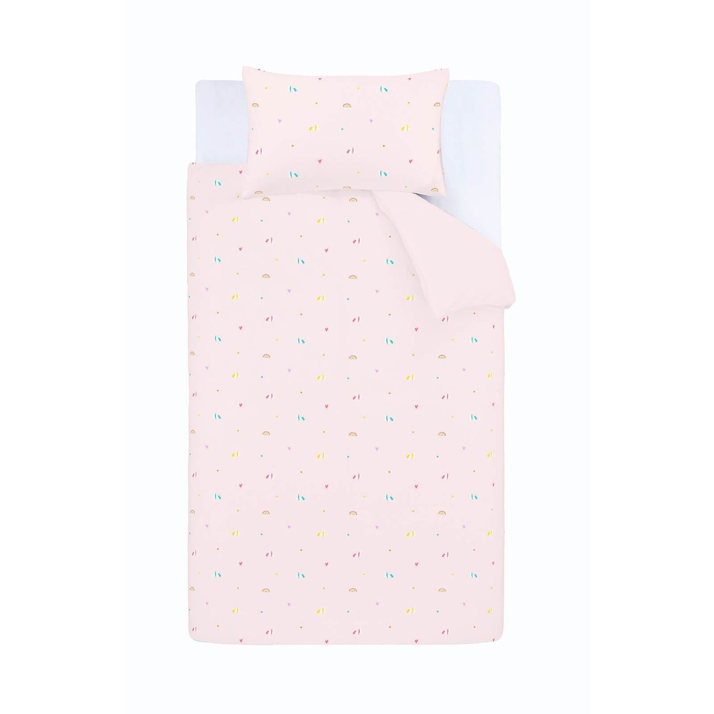 Embroidered Unicorn Pink Duvet Cover Set