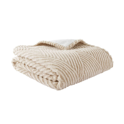 Catherine Lansfield Heat Buddy Cosy Super Thermal Blanket Bedspread Natural - 220x230cm