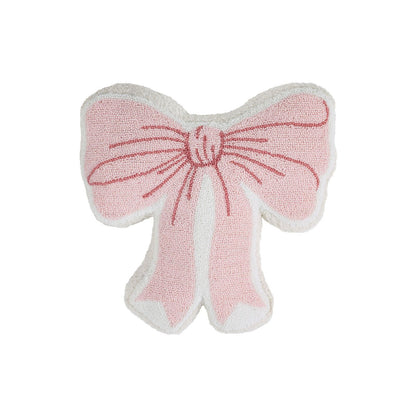 Catherine Lansfield Bow Pink 3D Shaped Cushion - 45x43cm