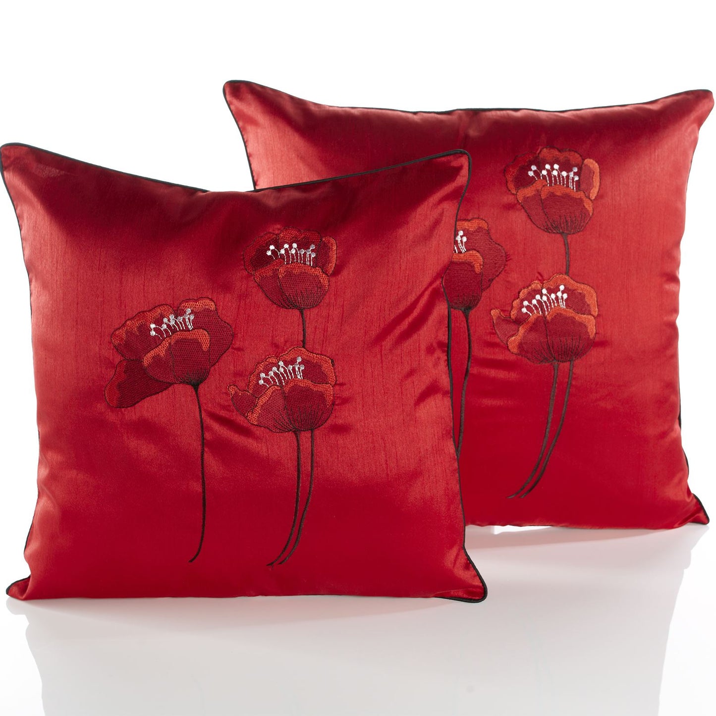 Poppies Red Cushion Cover