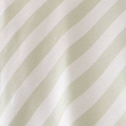 Cath Kidston Canopy Striped Bed Linen Cotton Fitted Sheet Green