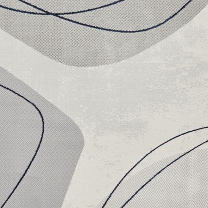 Apollo E9974 Grey/Blue Modern Abstract Rug