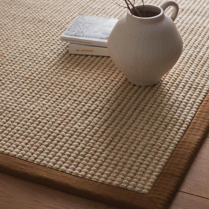 Origins Sisal Boucle with Mocha Border