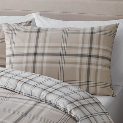 Kelso Check Natural Duvet Cover Set