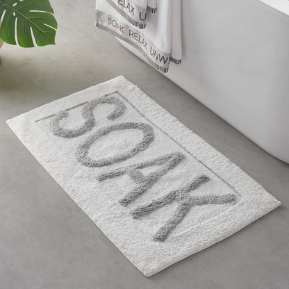 Catherine Lansfield Soak White  - Bath Mat