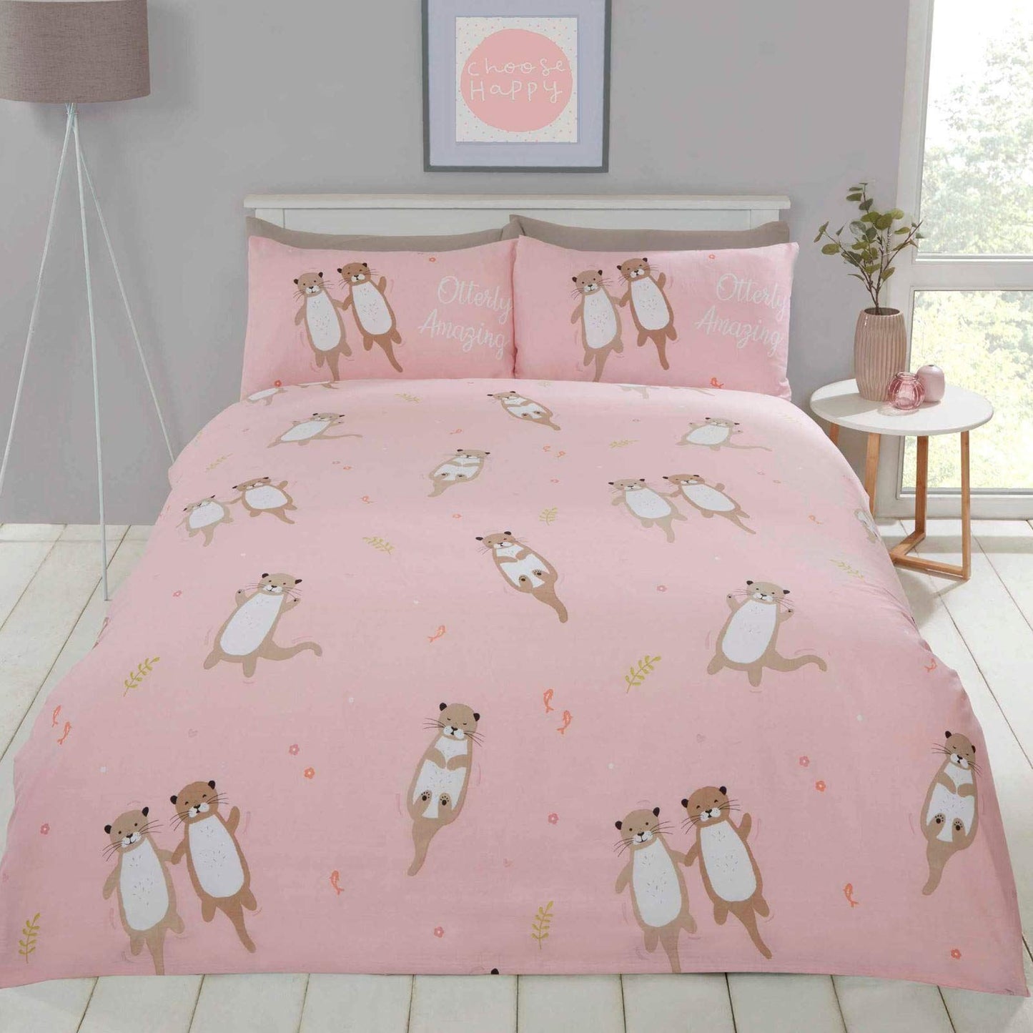 Otterly Amazing Coral Duvet Set