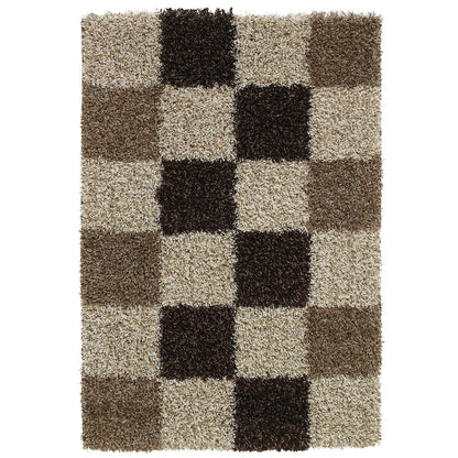 Vista 2247 Check Shaggy Rug