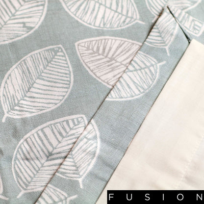 Delft Cotton Duck Egg Eyelet Curtains