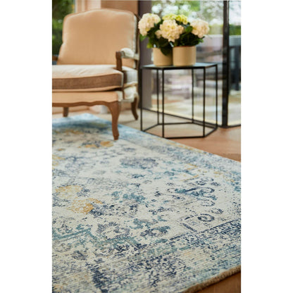 Vogue Blue / Ochre Traditional Rugs