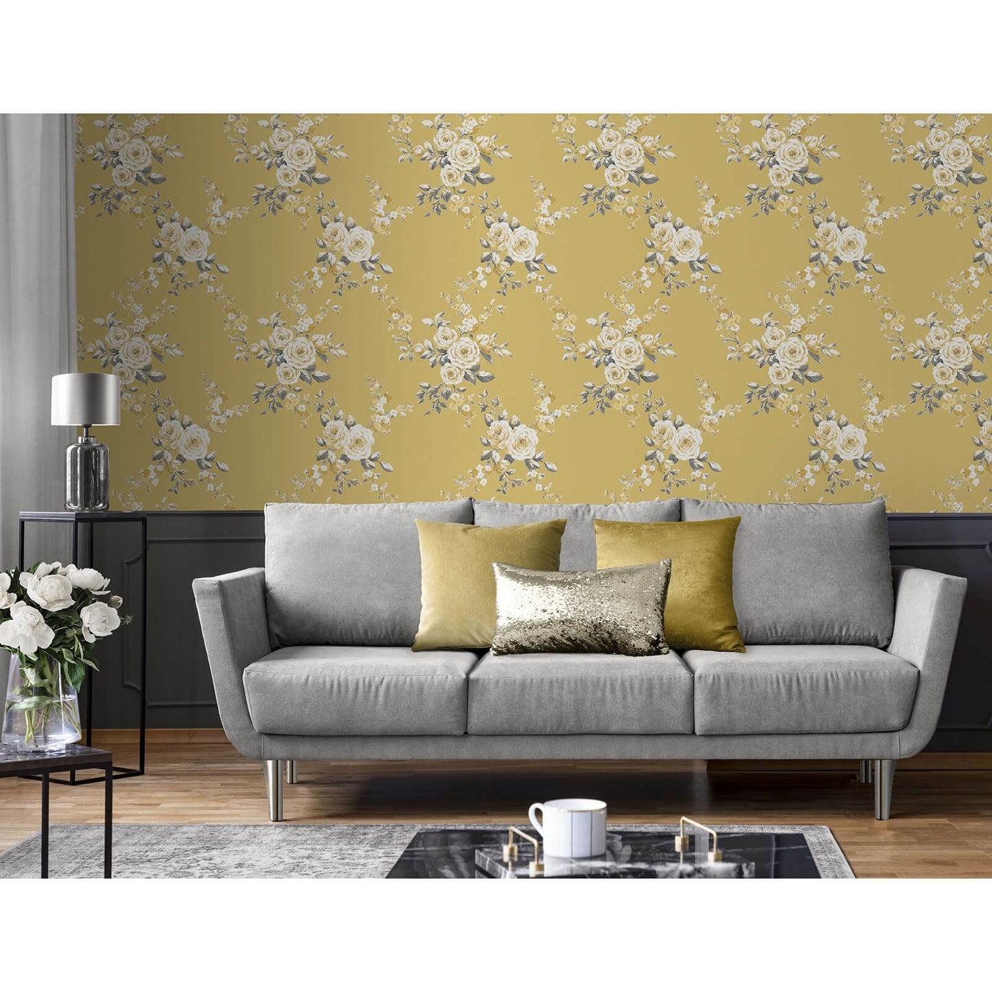 Canterbury Ochre Wallpaper