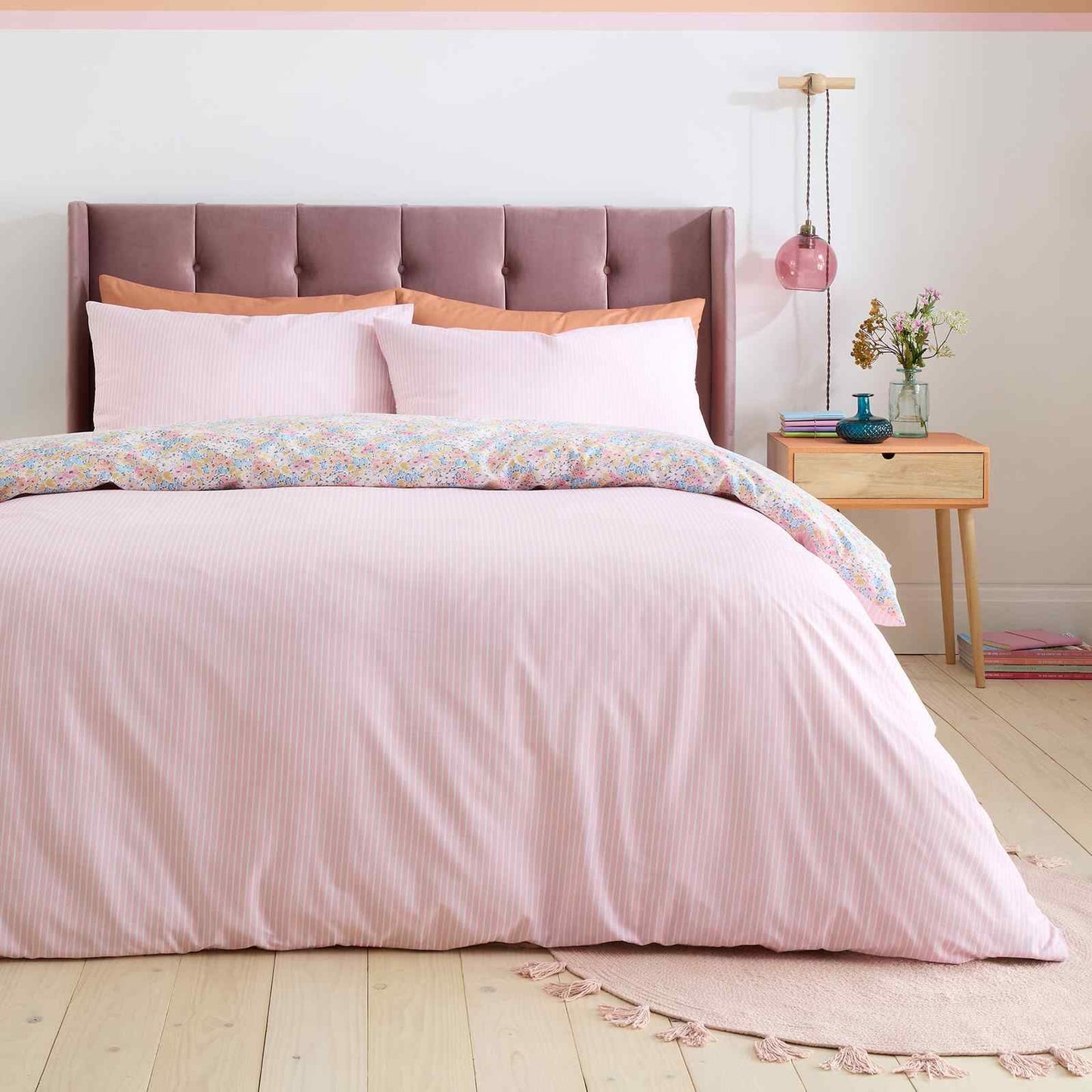 Darcy Floral Pink Duvet Cover Set