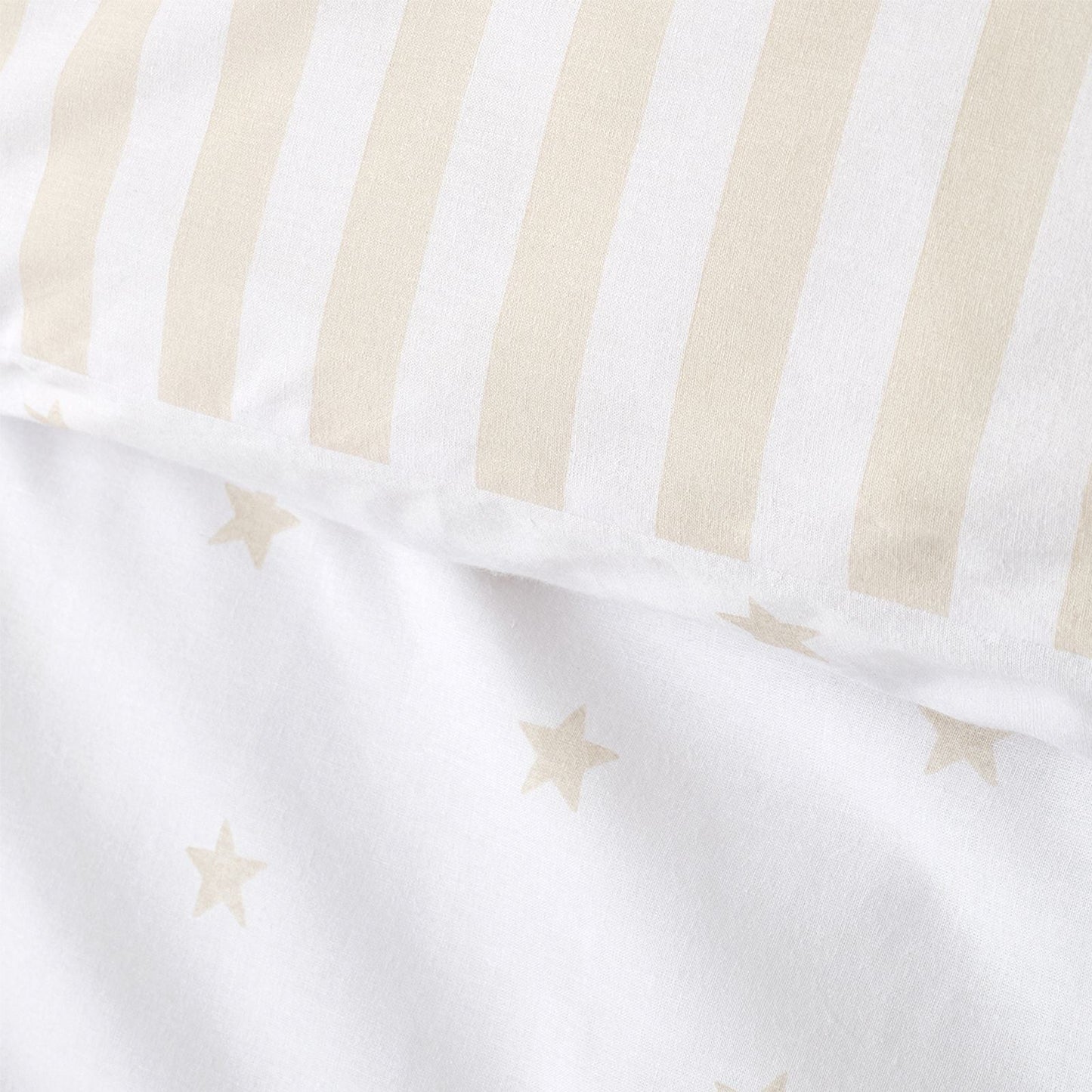 Bianca Mini Star & Stripes Natural Duvet Cover Set