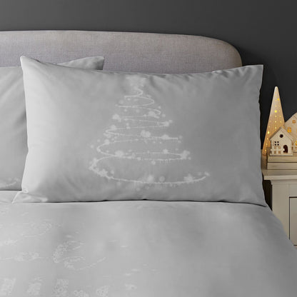 A Lot Like Christmas Grey Duvet Cover Set