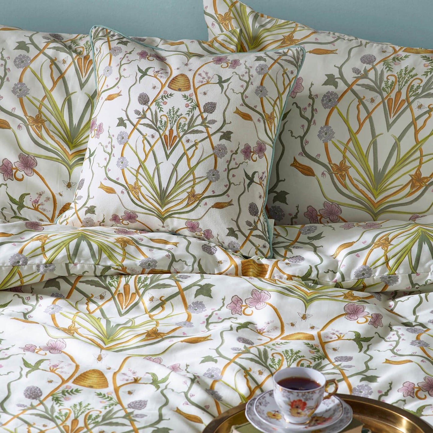 Potagerie Floral Cream Duvet Set