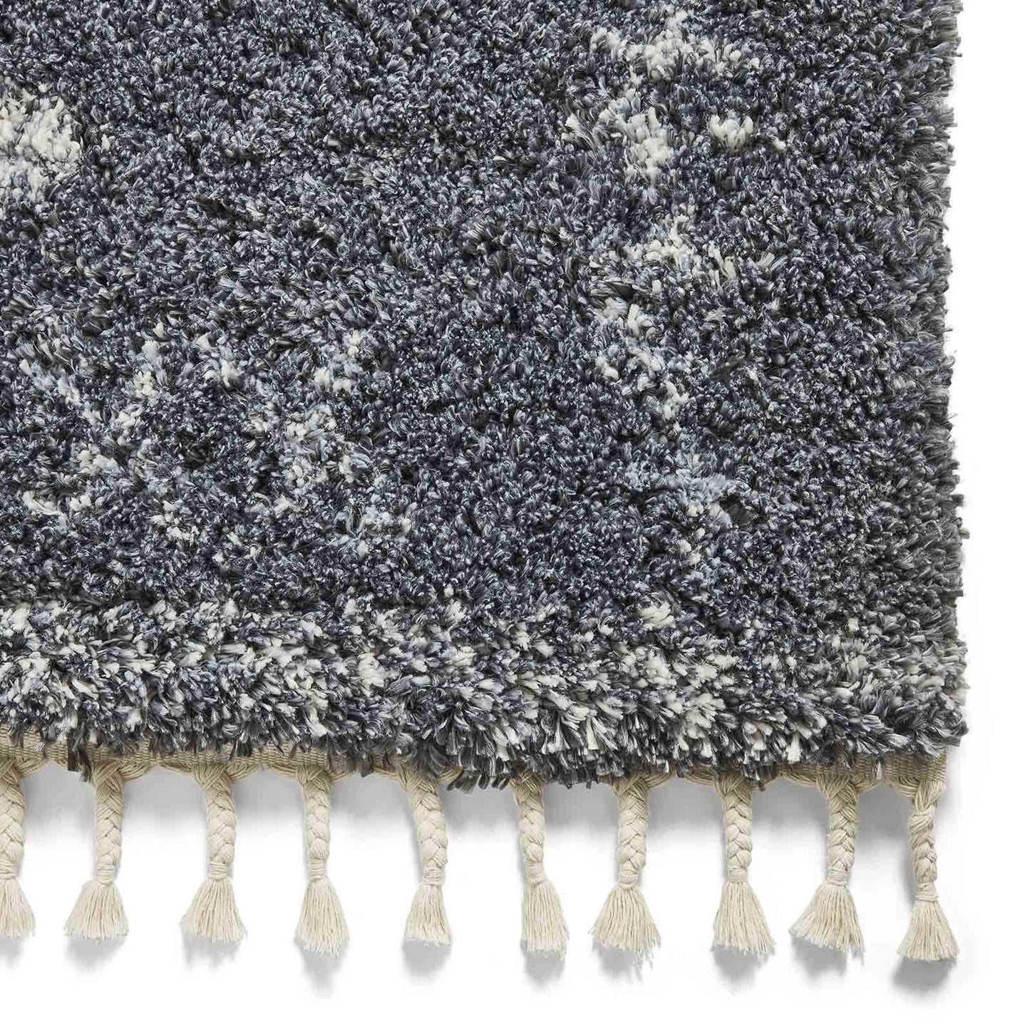 Aspen 1537 Grey/Ivory Shaggy Rug