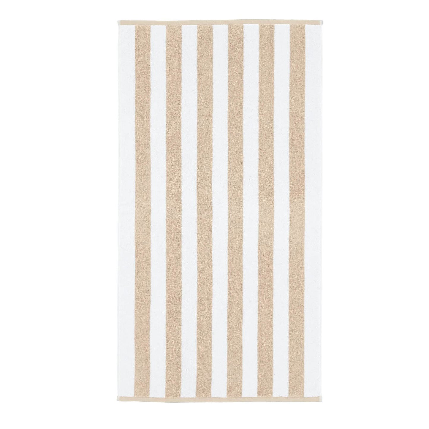 Reversible Stripe Jacquard Natural Bath Sheet - 90x140 cm