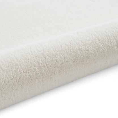Bay Ivory Plain Shaggy Washable Rug