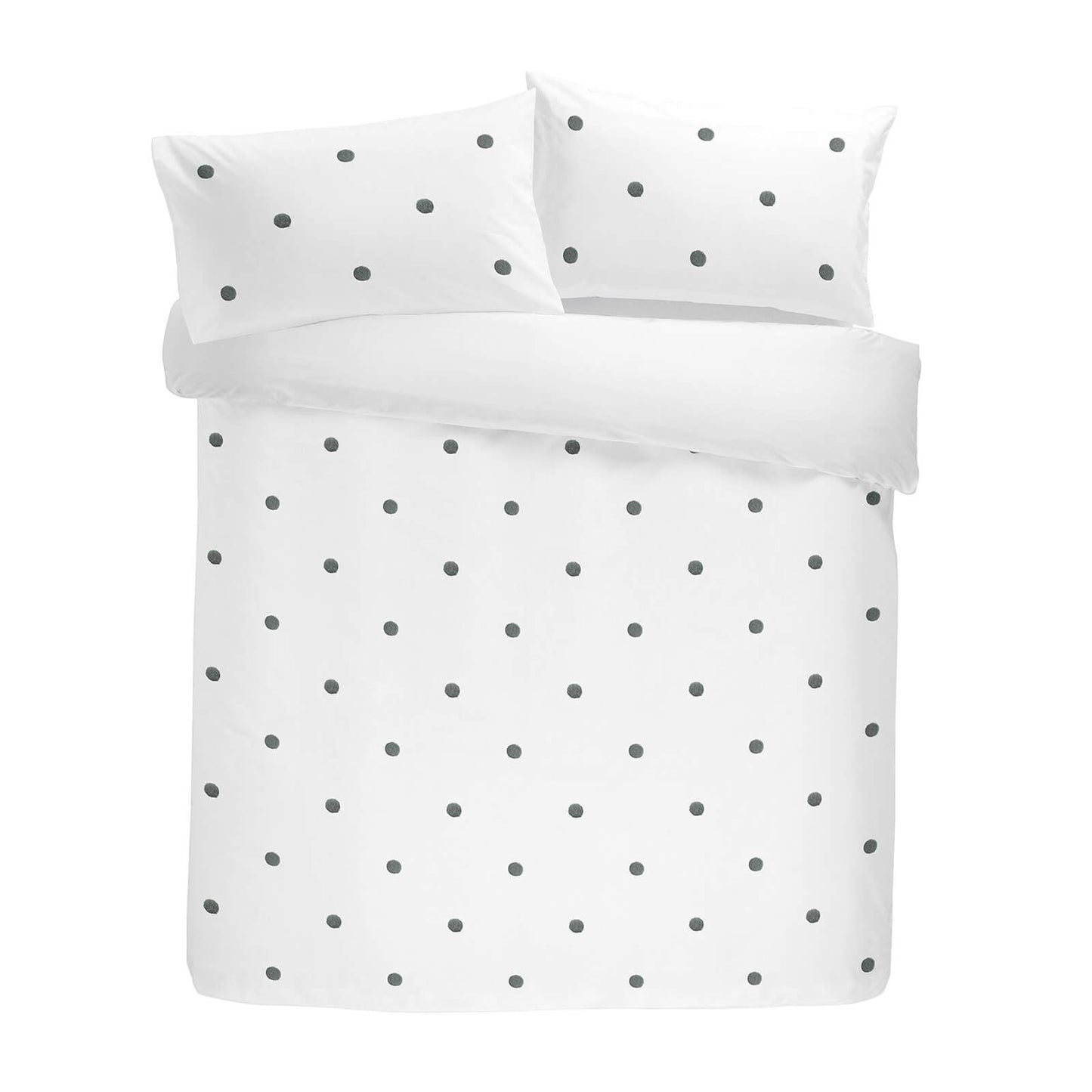 Dot Garden White/Slate Duvet Set
