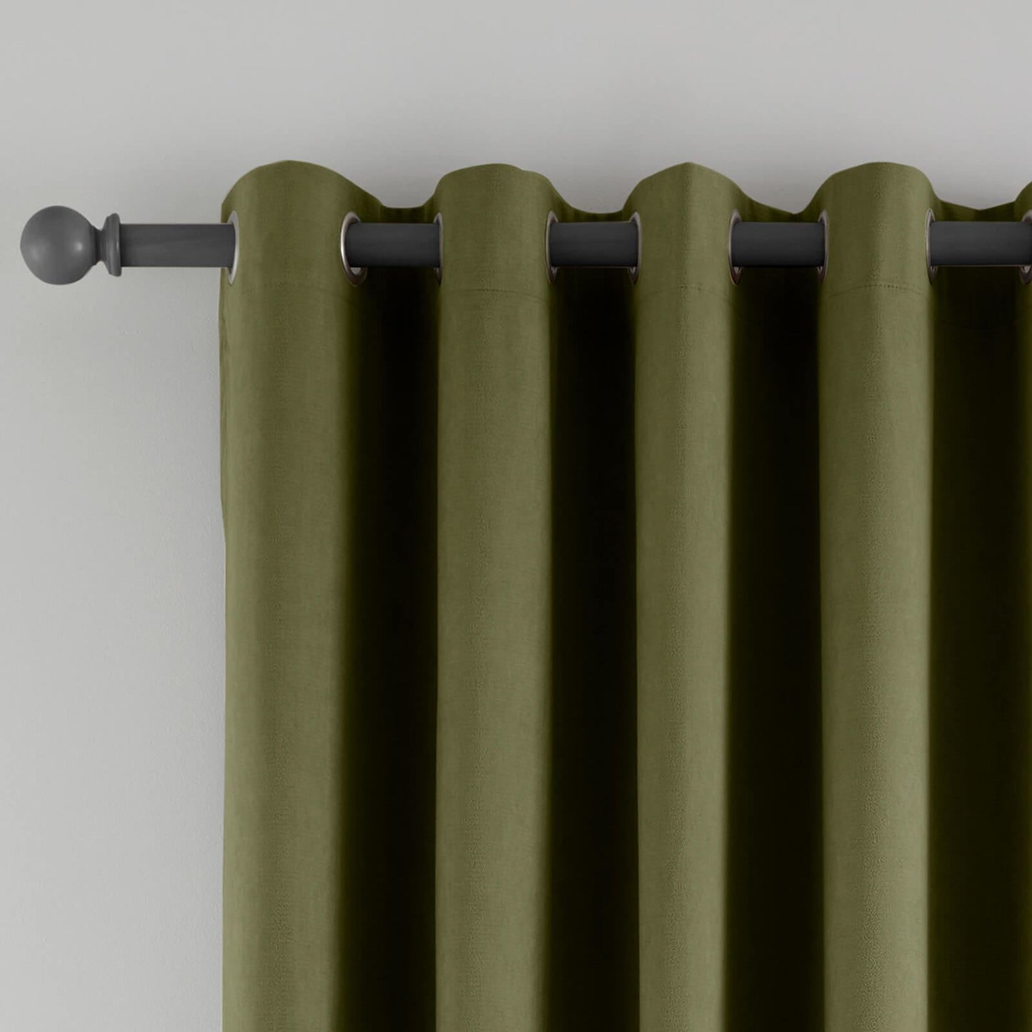 Wilson Velvet Blackout Thermal Olive Curtains Two Panels