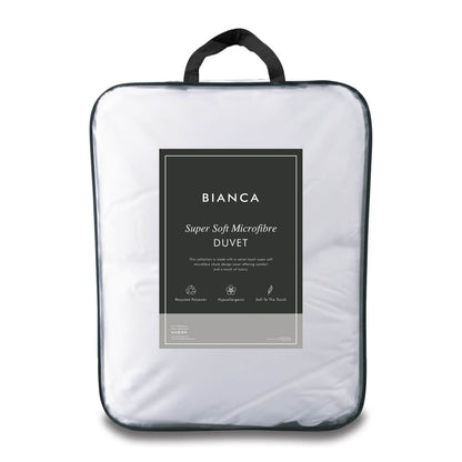 Bianca Fine Linens Super Soft Microfibre 13.5 tog Bedding Duvet White