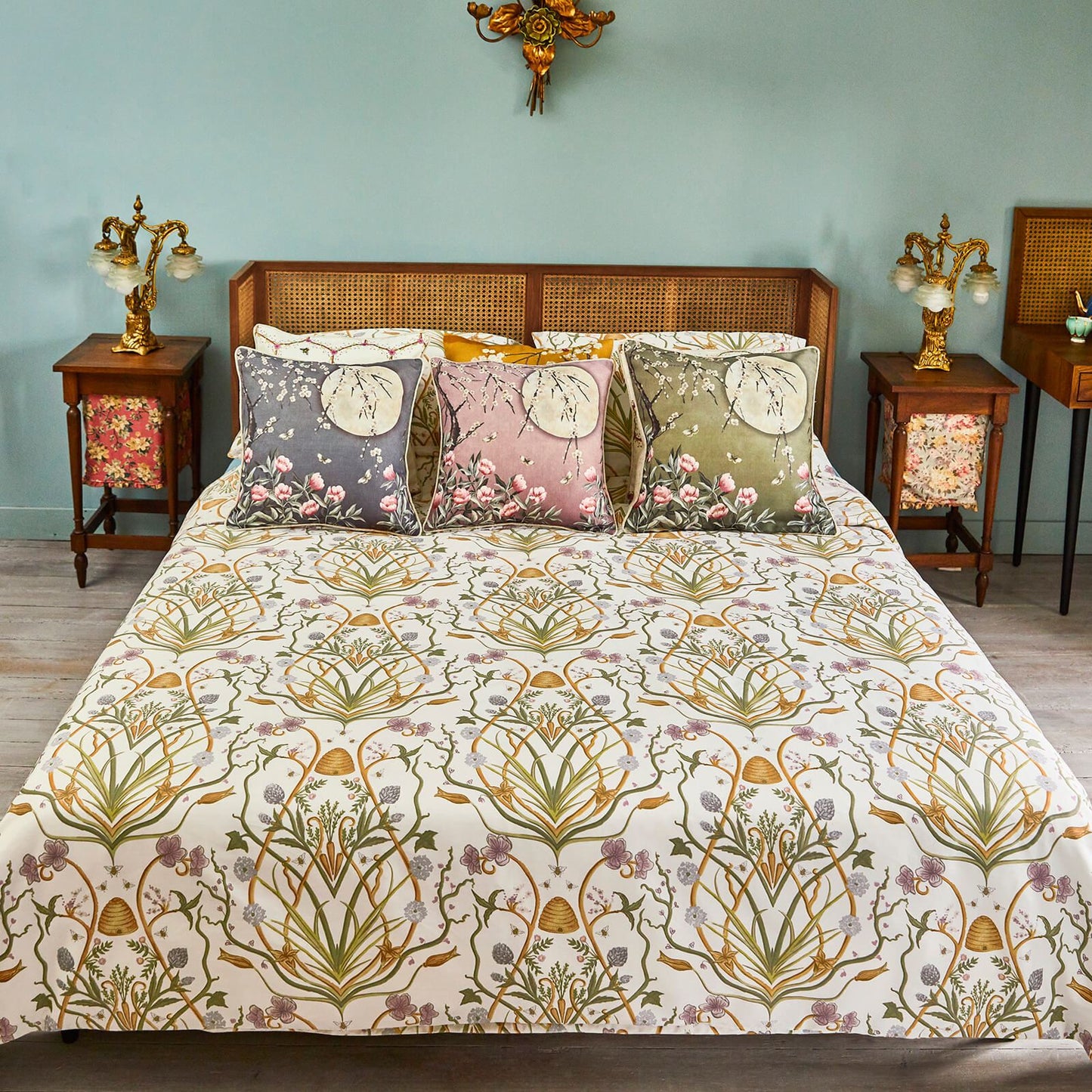 Potagerie Floral Cream Duvet Set