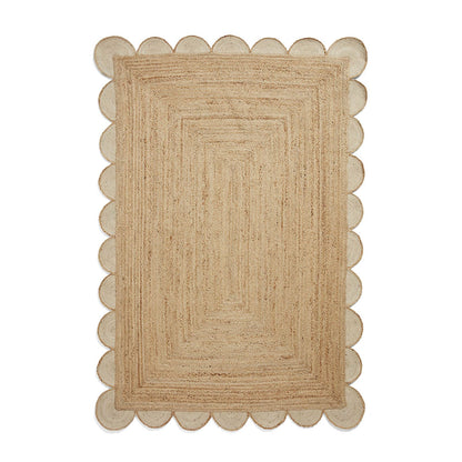 Savannah Jute Scallop Natural Rug