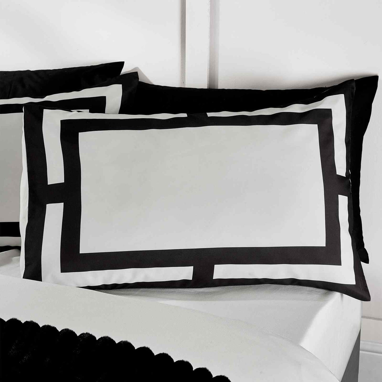 So Soft Mono Panel Cream Duvet Cover Set