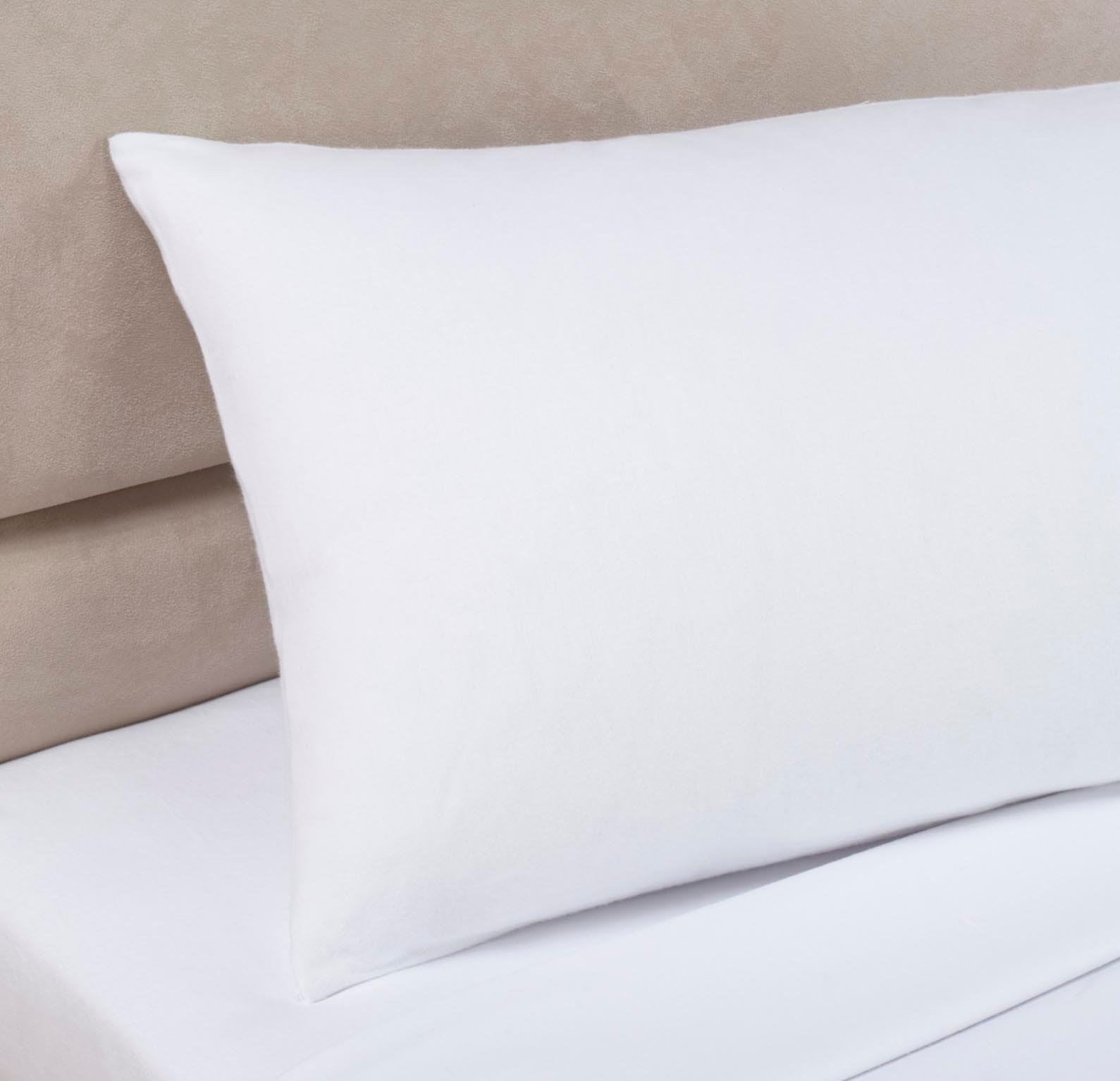 Essentials Percale White Bolster Case