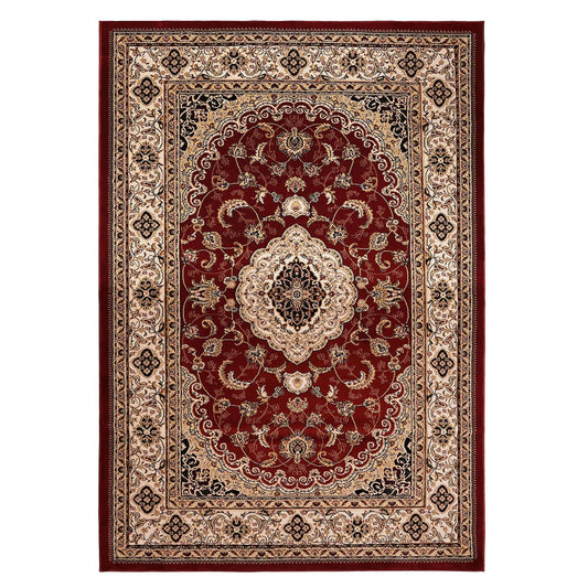 Victoria Traditional Red Classical Rug