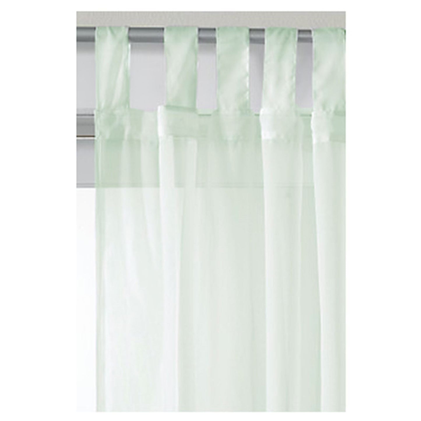 Voile Sheer Mint Curtain Panel