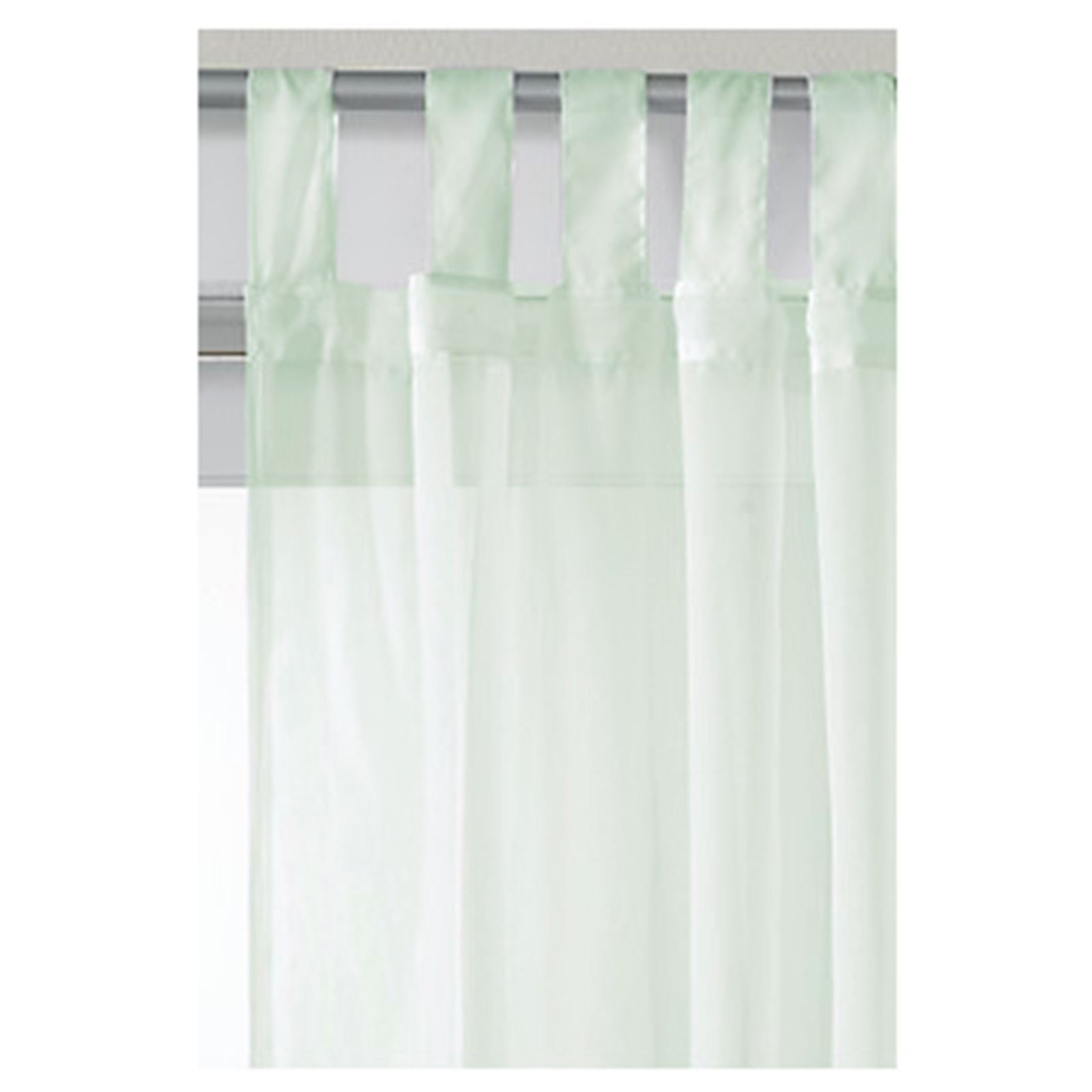 Voile Sheer Mint Curtain Panel