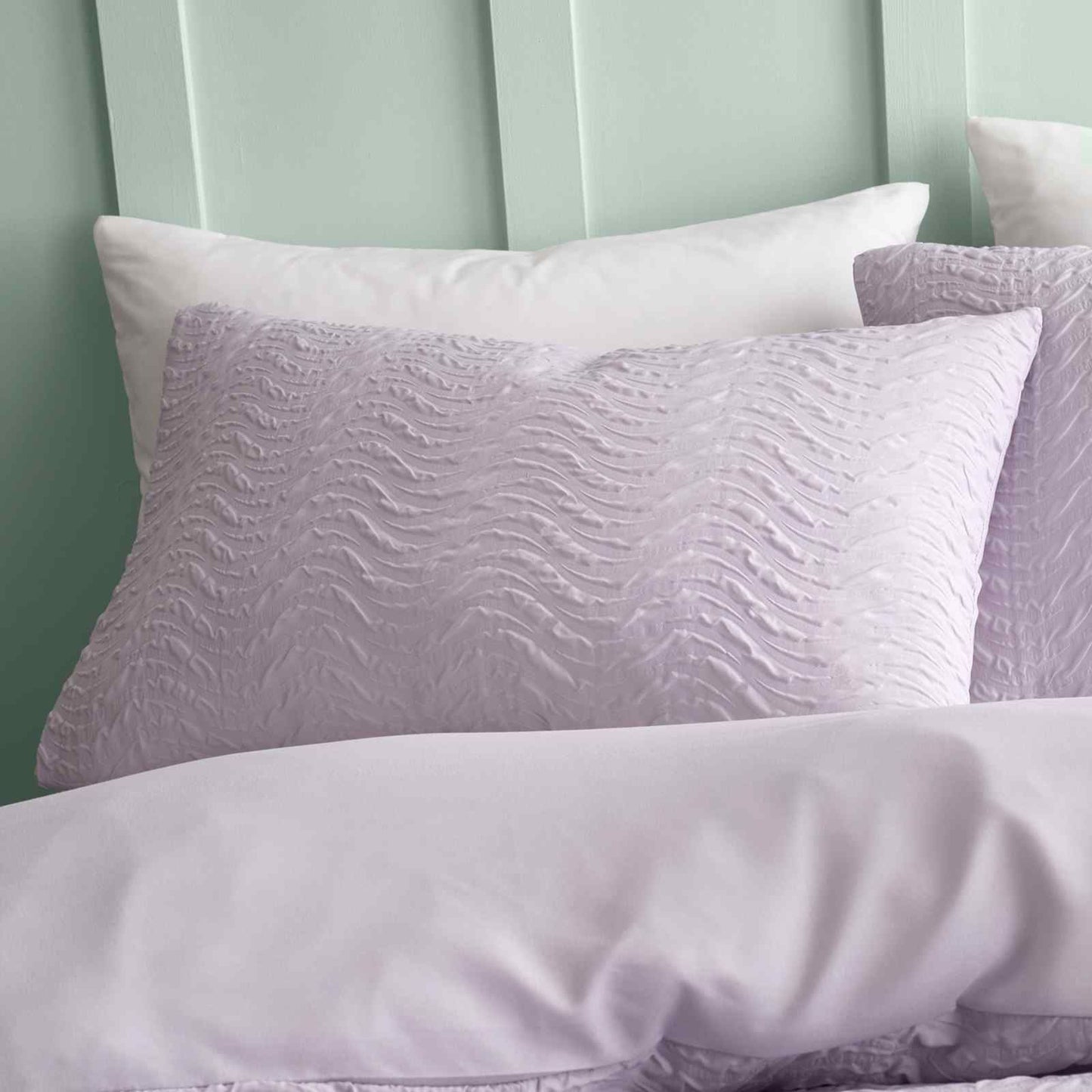 Heatset Wave Lilac Duvet Cover Set